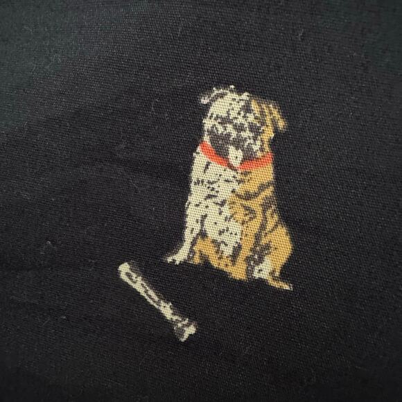 Joules Amilla Dog Print Button Front Cotton Long Sleeve Navy US 10 - Picture 11 of 14